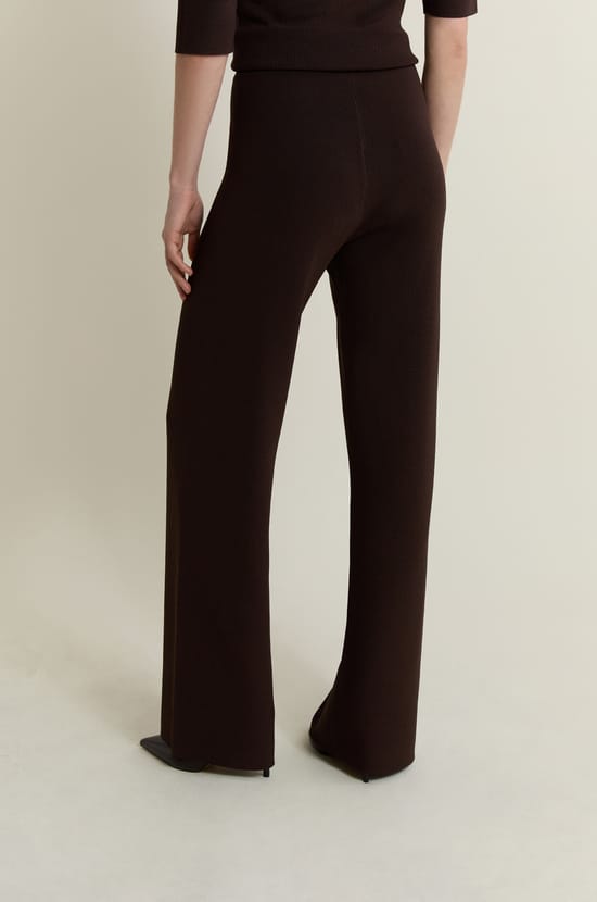 Pantalon large en maille;${refinementColor}