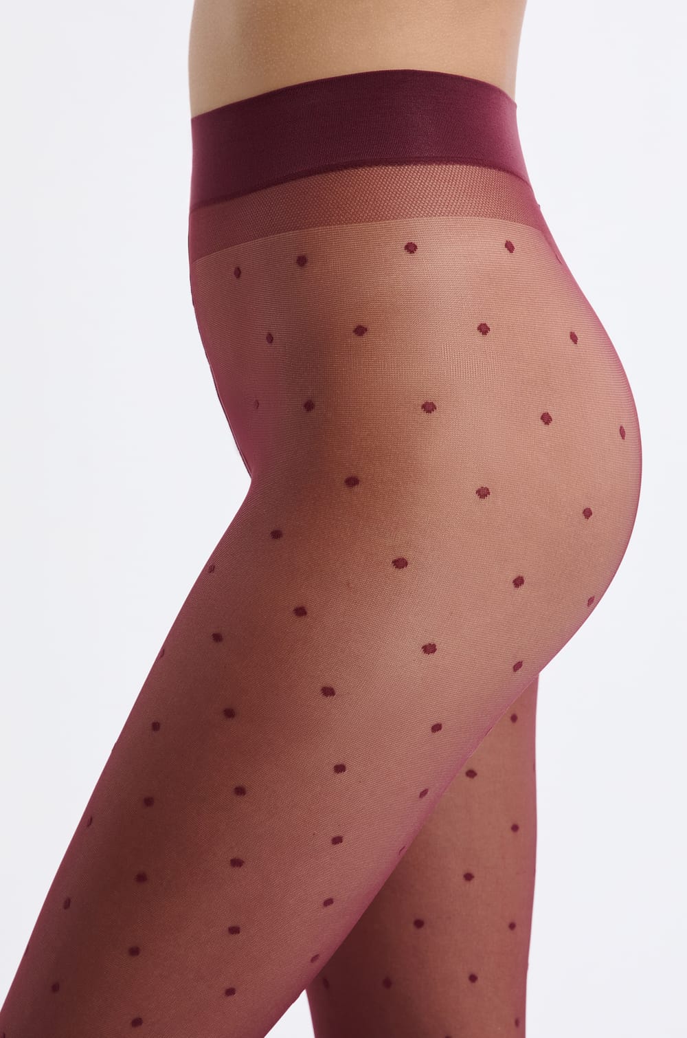 Transparent patterned tights - 15D;${refinementColor}