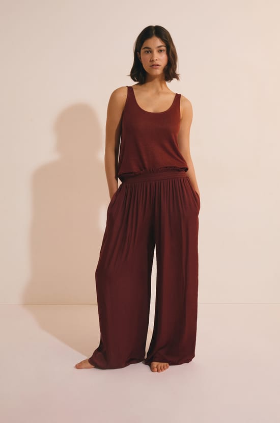 Pantalon de pyjama large;${refinementColor}