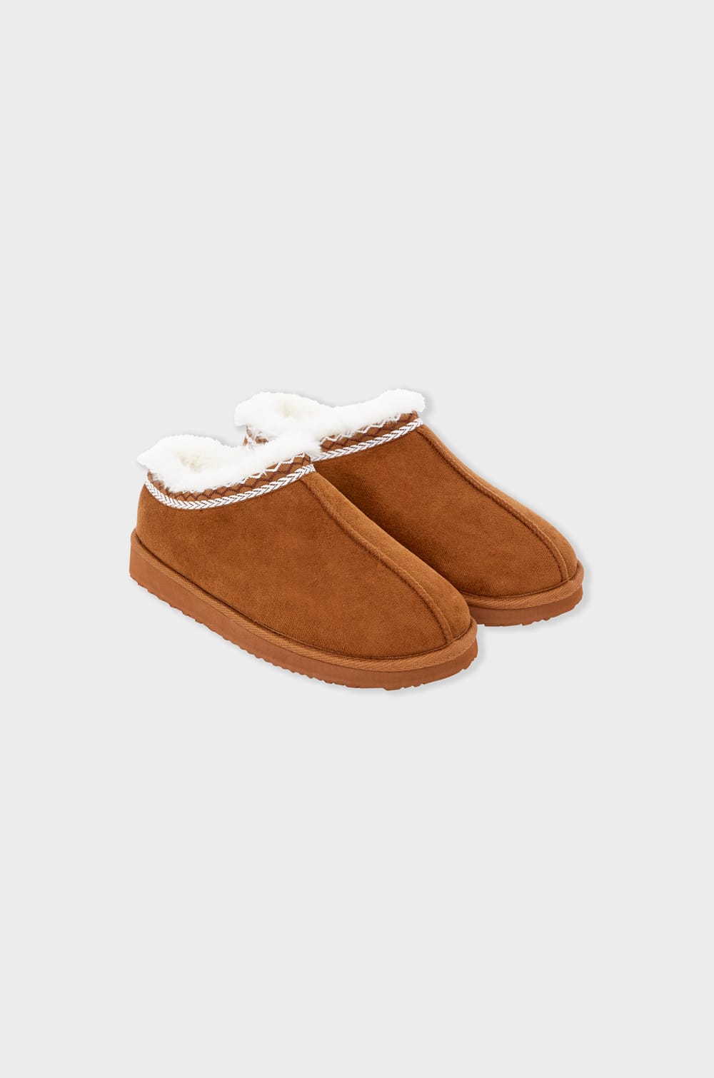 Chaussons mules effet velours;${refinementColor}