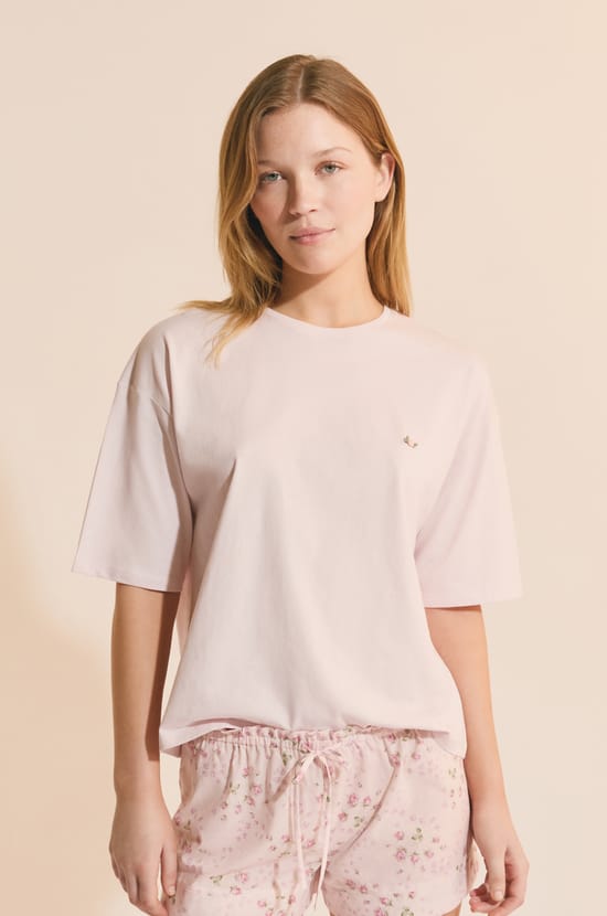 T-shirt avec un motif fleur;${refinementColor}