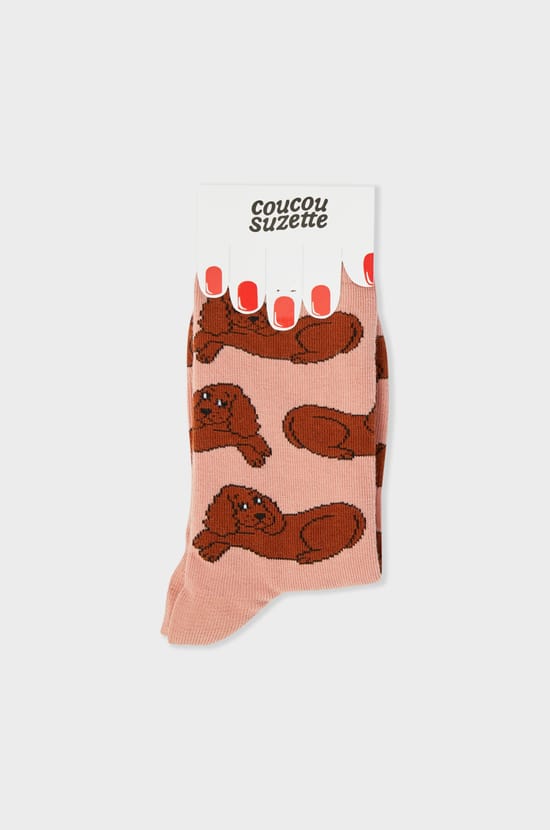 Chaussettes à motifs chiens Coucou Suzette;${refinementColor}