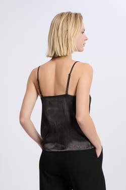 Caraco satiné à imprimé serpent;${refinementColor}