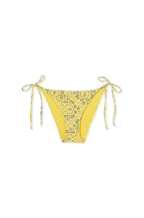 Bas de maillot de bain bikini &agrave; nouer &agrave; motifs;${refinementColor}