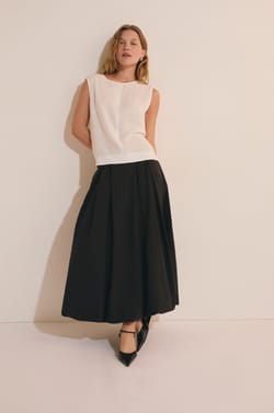 Jupe longue en coton;${refinementColor}