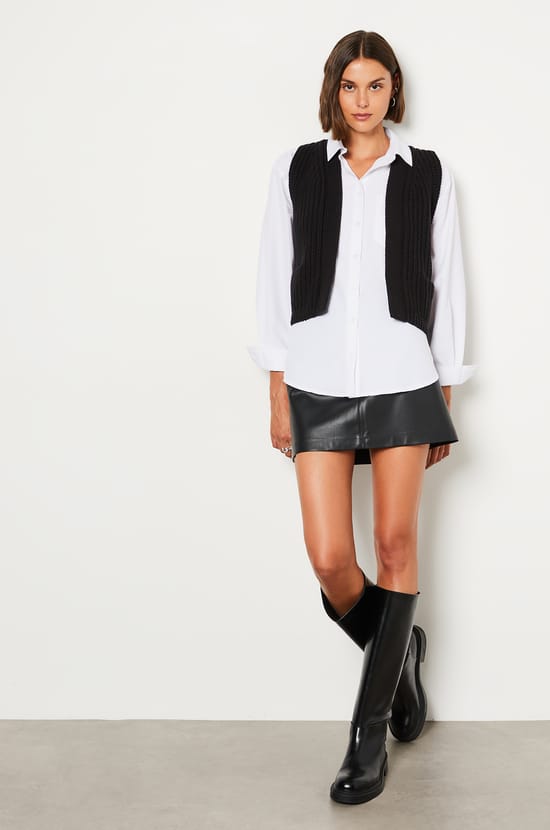 Sleeveless Cardigan;${refinementColor}
