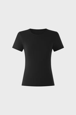 T-shirt met korte mouwen in microvezel;${refinementColor}