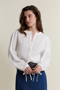 Textured Cotton Shirt;${refinementColor}