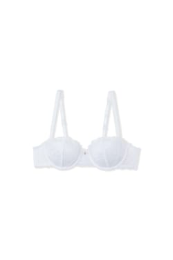 Soutien-gorge push up balconnet en dentelle et satin;${refinementColor}