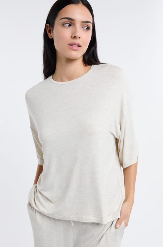 T-shirt de pyjama en modal;${refinementColor}