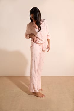 Pantalon de pyjama &agrave; motifs;${refinementColor}