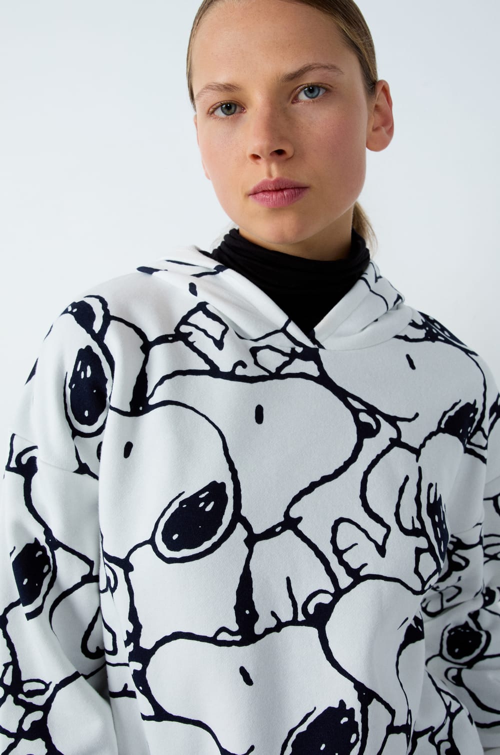 SnoopyPeanuts&trade; katoenen pyjama-sweater met capuchon;${refinementColor}