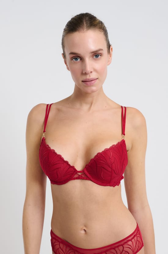 Soutien-gorge N.2 - Le push-up plongeant details brodés;${refinementColor}