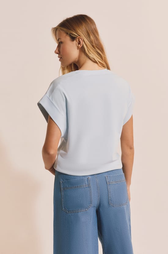 T-shirt manches courtes en coton;${refinementColor}