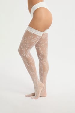 Bas transparent &agrave; motifs;${refinementColor}