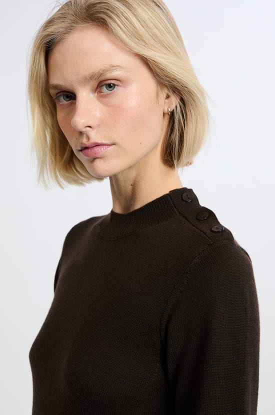 Robe à manches longues avec laine;${refinementColor}