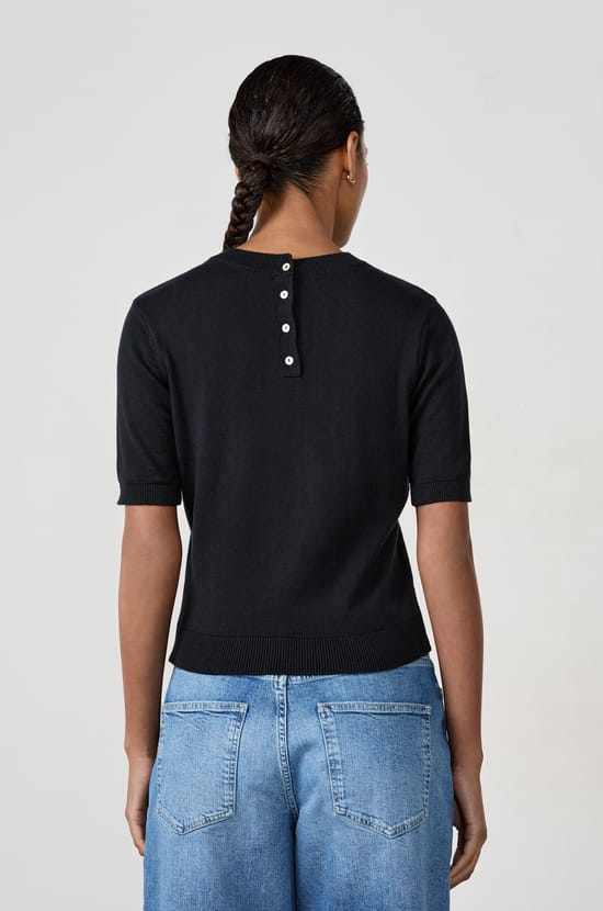 T-shirt manches courtes col rond;${refinementColor}