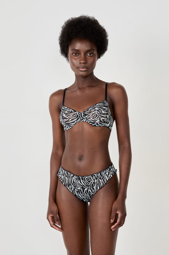 Zebra tulle tanga;${refinementColor}