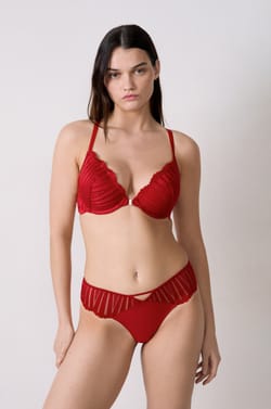 Bra No. 2 - The Plunge Push-Up with Jewel Details;${refinementColor}