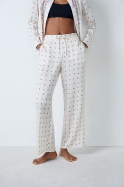 Patterned Pyjama Trousers;${refinementColor}