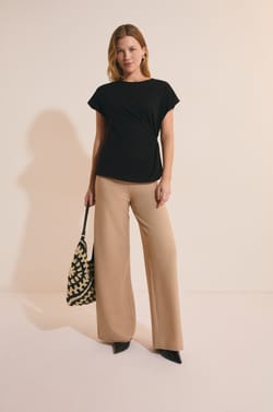 T-shirt manches courtes drapp&eacute;;${refinementColor}