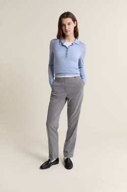 Polo manches longues 100% laine;${refinementColor}