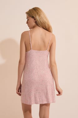 Nuisette courte &agrave; motifs;${refinementColor}