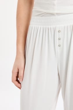 Pantal&oacute;n de pijama liso de modal;${refinementColor}