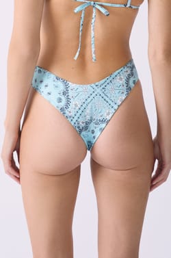 Bikini brésilien high leg bas de maillot imprimé réversible;${refinementColor}