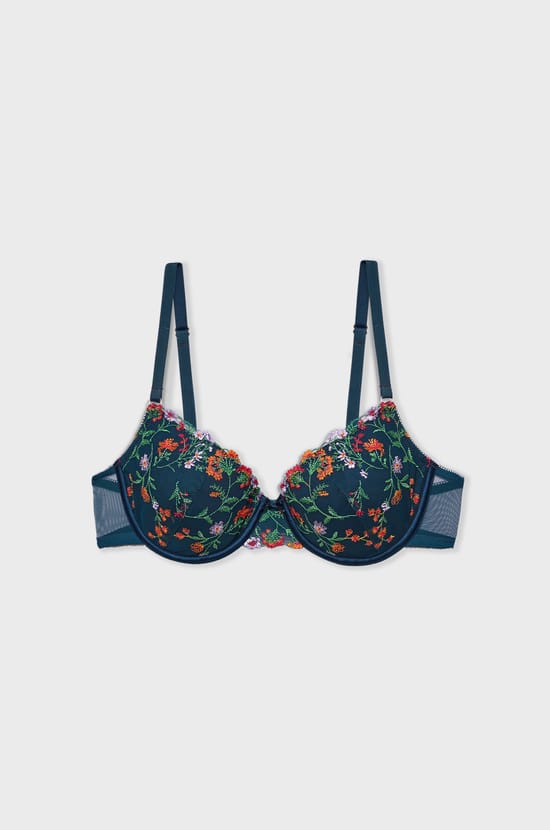 BH N.4 - Der leichte Schalen BH mit Blumenstickerei;${refinementColor}