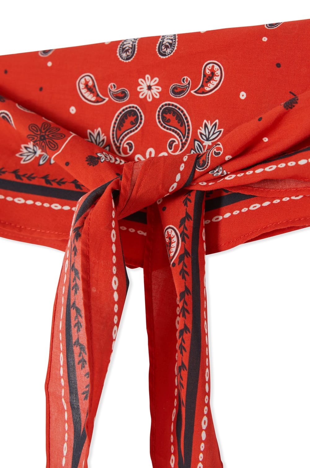 Cotton Scarf with Patterns;${refinementColor}