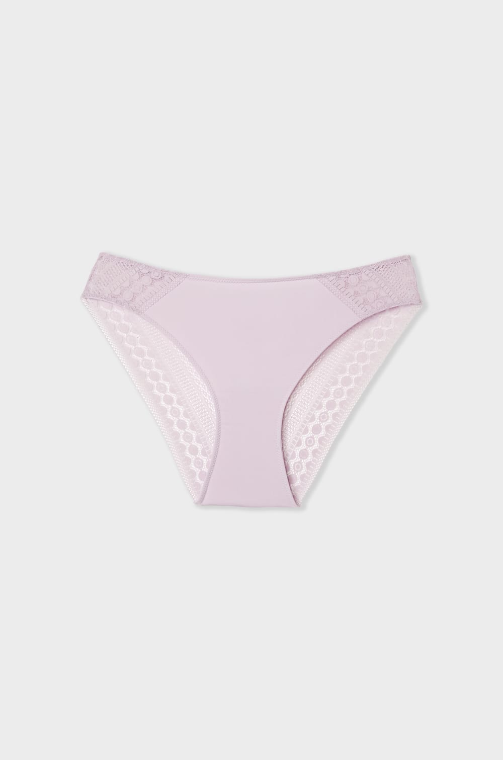 Panty con detalles de encaje;${refinementColor}