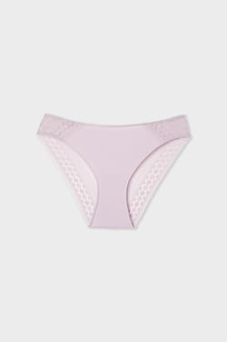 Panty con detalles de encaje;${refinementColor}