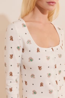 T-shirt manches longues avec boutons;${refinementColor}
