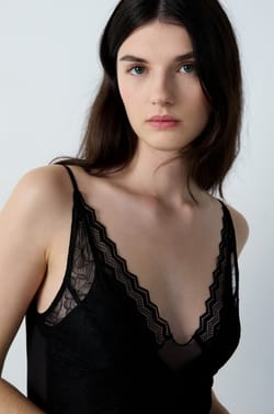 Long Nightdress With Lace Details;${refinementColor}