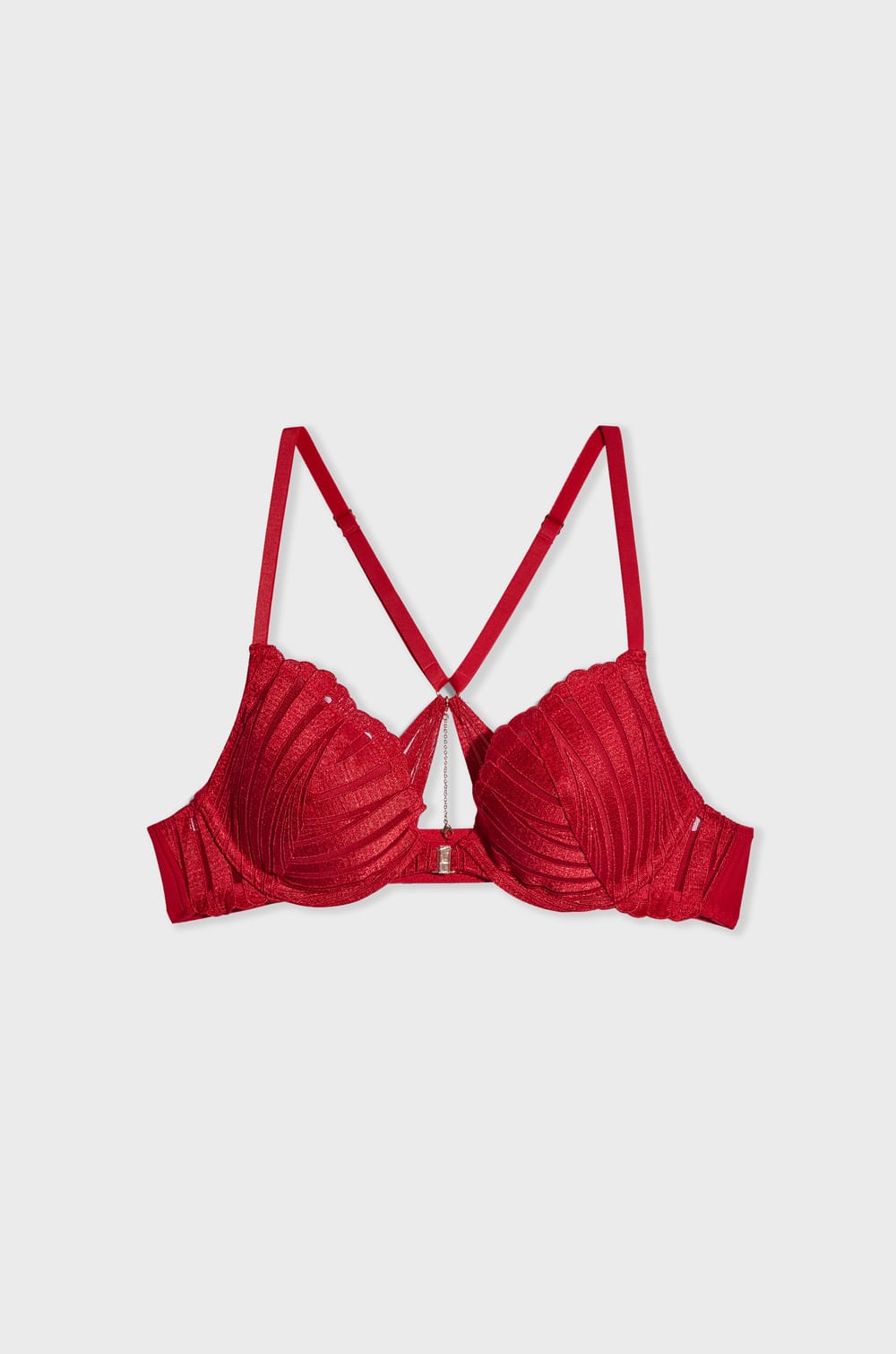 Bra No. 2 - The Plunge Push-Up with Jewel Details;${refinementColor}
