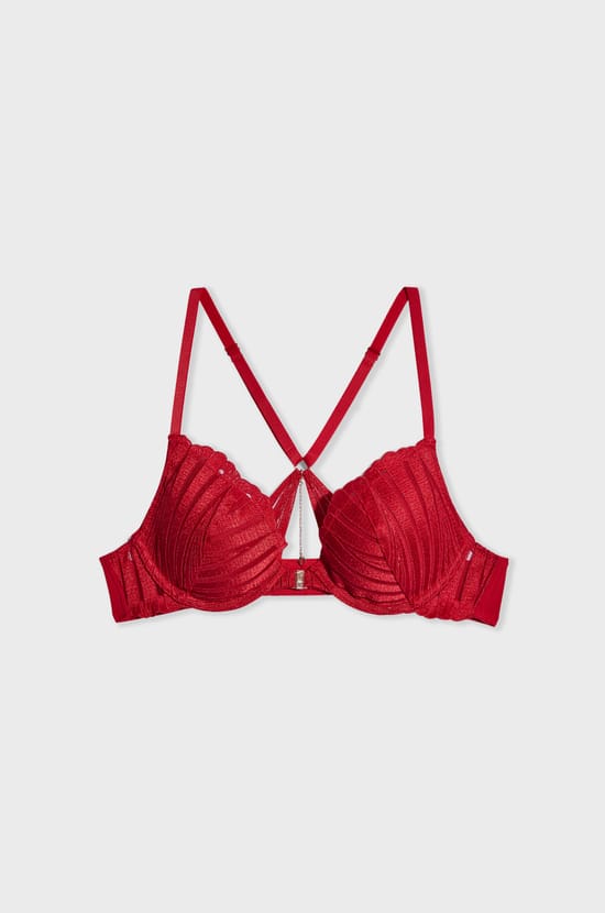 BH N.2 - Der Push-up-BH mit tiefem Dekolleté und Schmuckdetails;${refinementColor}