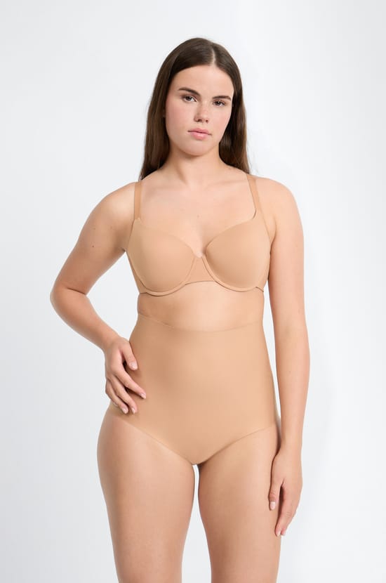 Braguita moldeadora de cintura alta - Sujeción fuerte;${refinementColor}