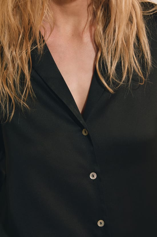 Silk Pyjama Shirt;${refinementColor}