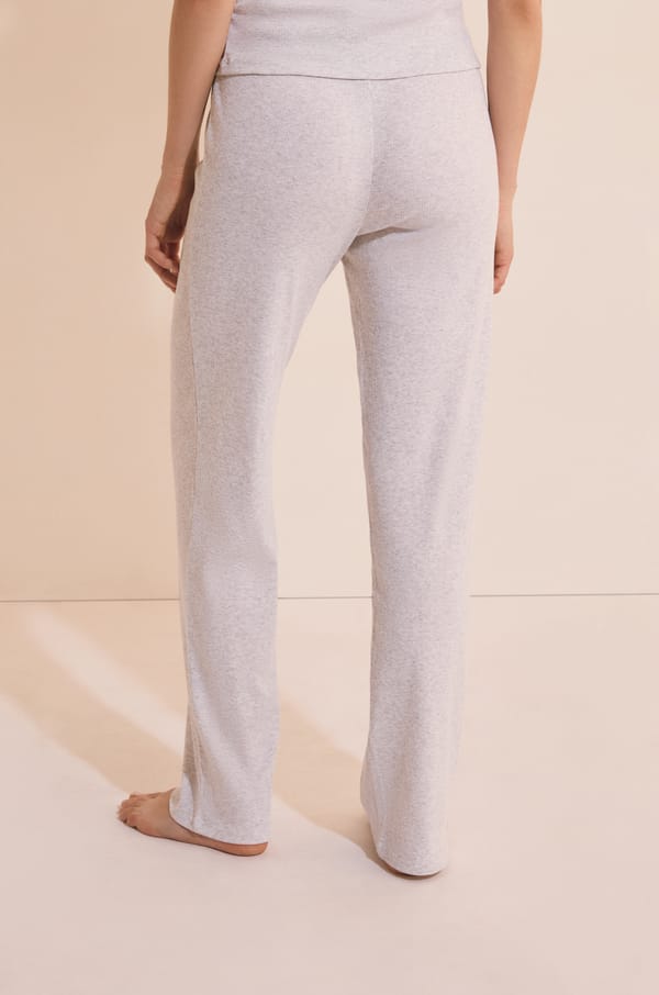 Pantalon de pyjama avec coton côtelé;${refinementColor}