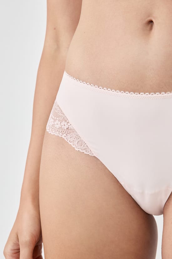 Microfiber and Lace Hipster;${refinementColor}