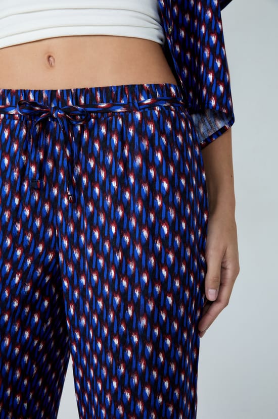 Pantalón de pijama estampado;${refinementColor}