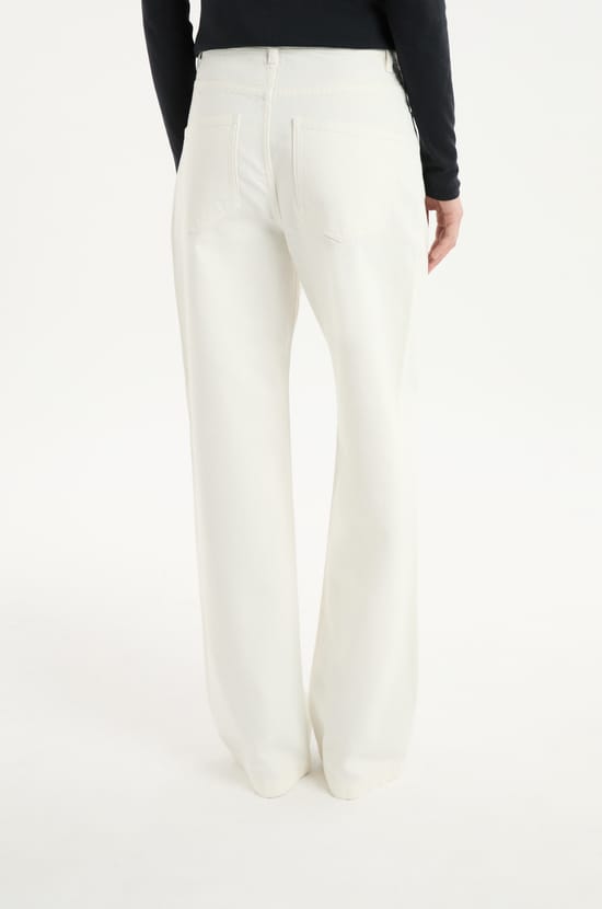 Wide-leg cotton jeans;${refinementColor}