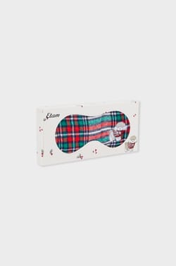 Cotton Patterned Sleep Mask;${refinementColor}