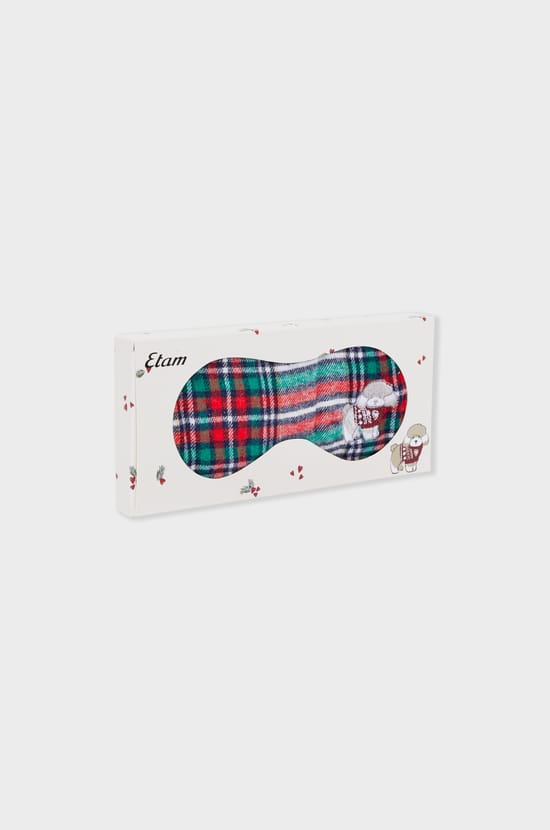 Cotton Patterned Sleep Mask;${refinementColor}