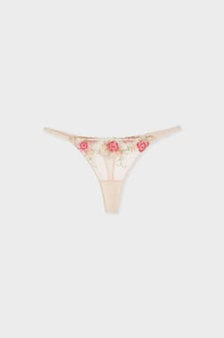 Embroidered Thong;${refinementColor}