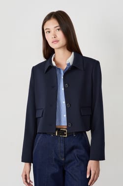 Veste de tailleur courte;${refinementColor}