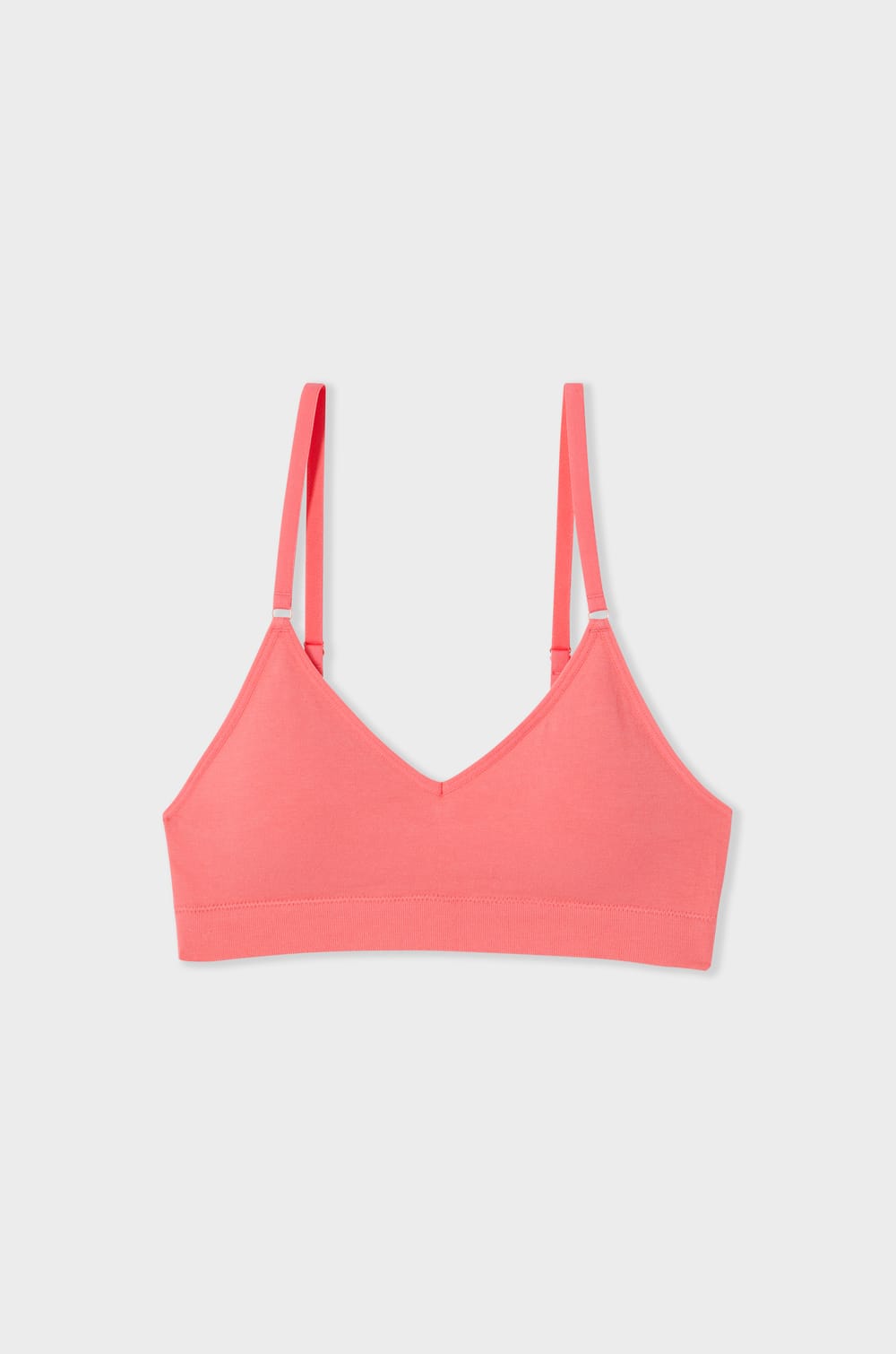 Naadloze bralette in biologisch katoen;${refinementColor}
