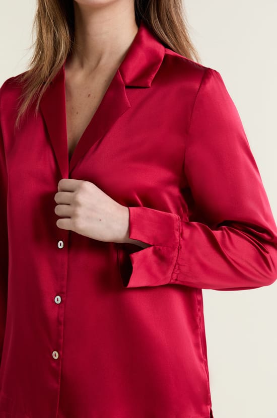 Silk Pyjama Shirt;${refinementColor}