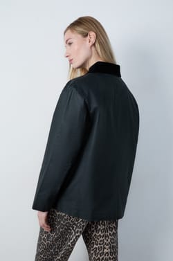 Parka with corduroy collar;${refinementColor}